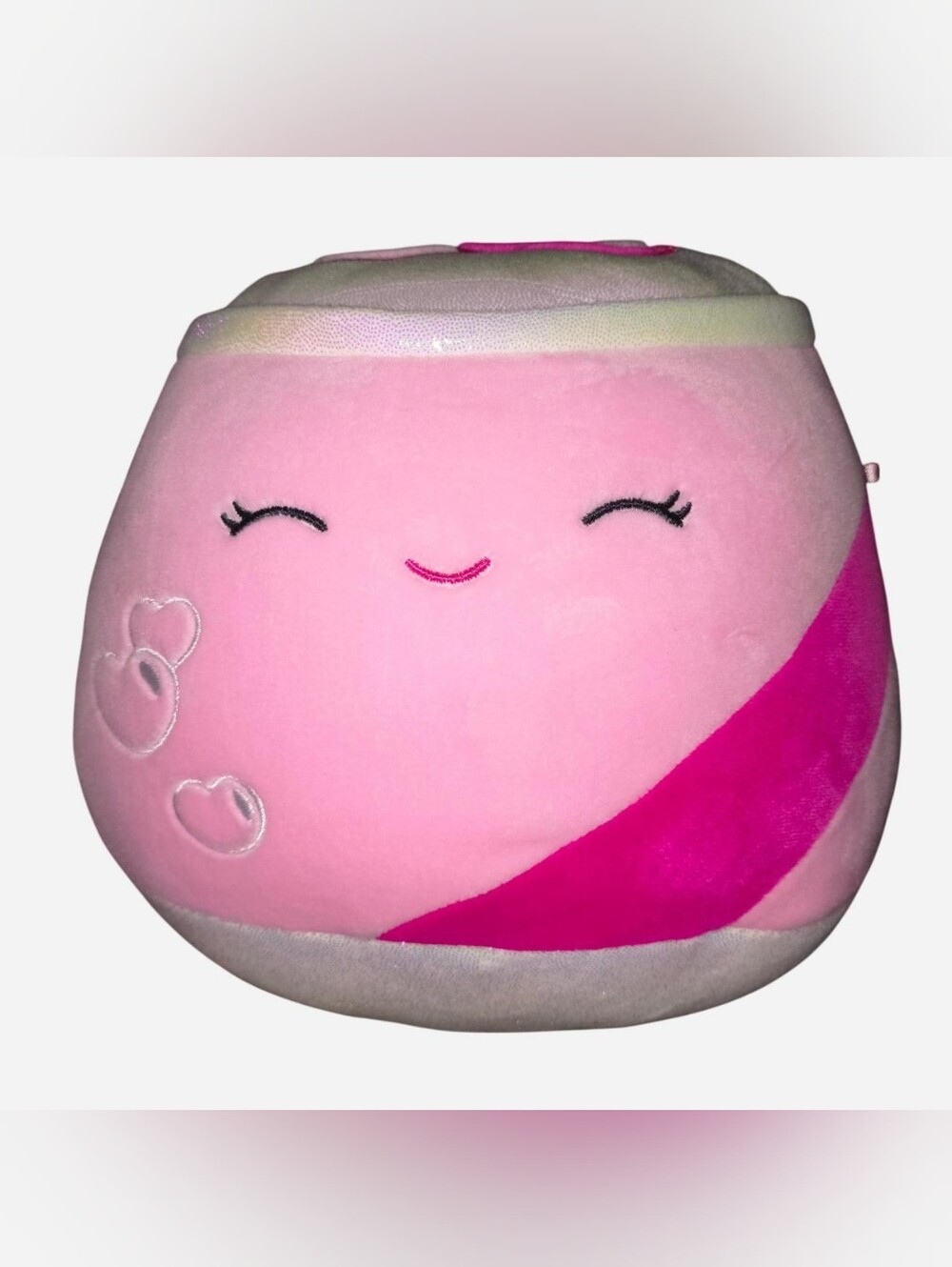 Squishmallows Valentine's Poodle the Pink Soda Can 5" without tag